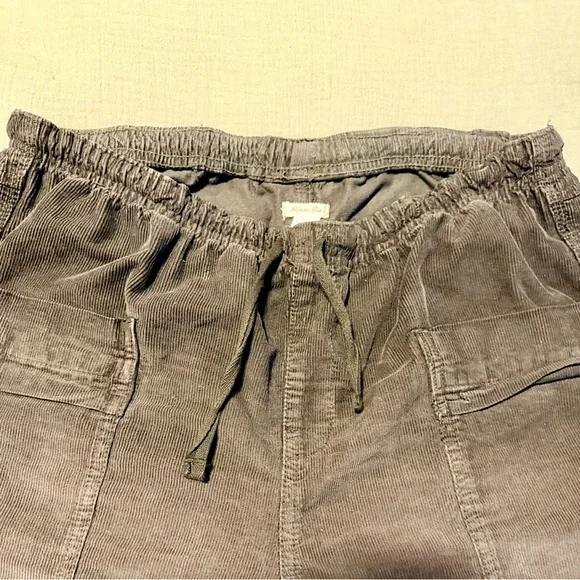 Kimchi Blue Corduroy Wide Leg Pants in Grey/Blue - Picture 3 of 4